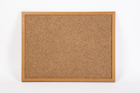 cork board on white backgroundの写真素材