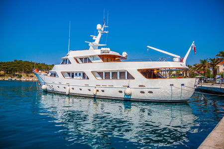 Marina in Makarska. croatiaの写真素材