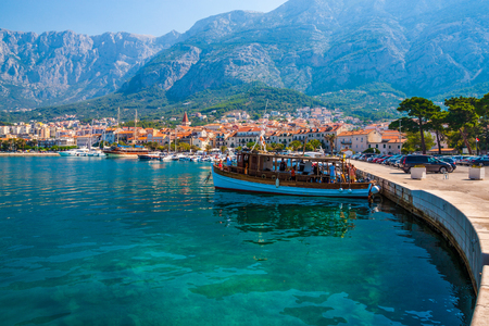 Marina in Makarska. croatiaの写真素材