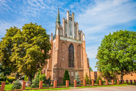 Medieval Stara Fara Church in Swiecie, Polandの写真素材