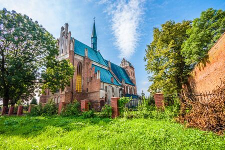 Medieval Stara Fara Church in Swiecie, Polandの写真素材