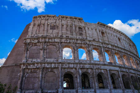 Ancient Colosseum in Rome, Italyの写真素材