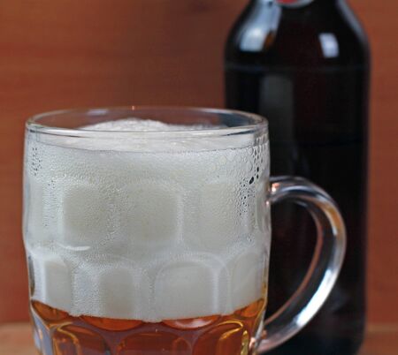 Glass of beerの写真素材