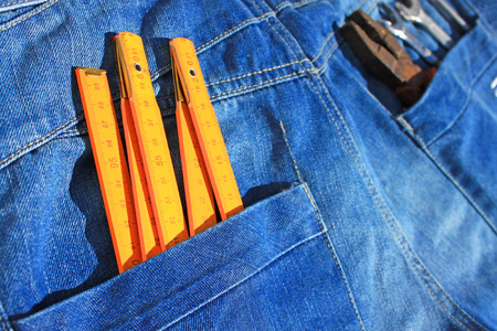 Tools and jeans pocketの写真素材