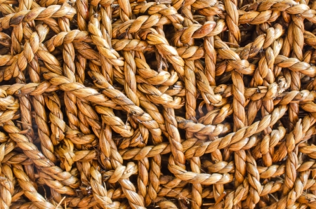Brown wicker texture backgroundの写真素材