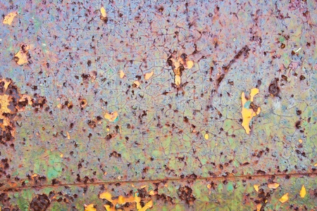 Closeup of grunge cracked rusty metal ,can be used for backgroundの写真素材