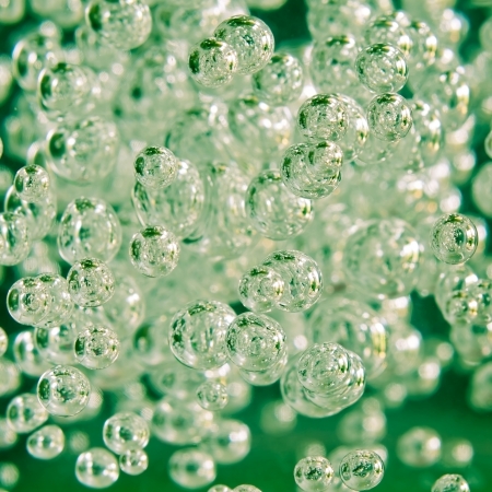 Detail of abstract green bubble, can be used for background