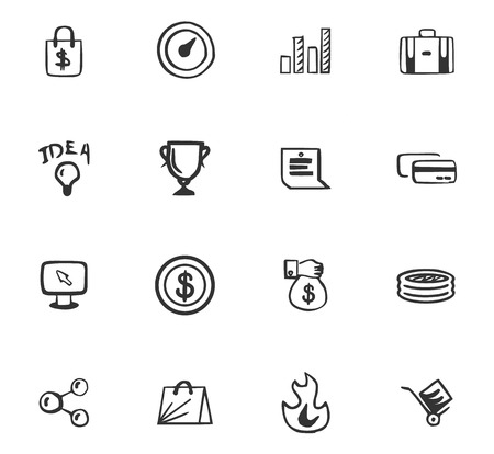 Business icons set for website designのイラスト素材