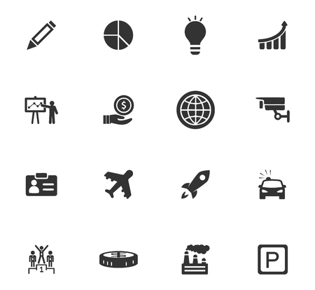 Business icons set for website designのイラスト素材