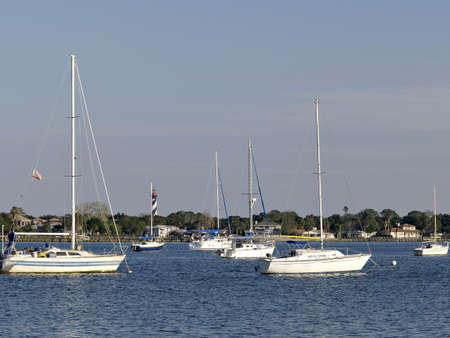 Boats in the waterの写真素材