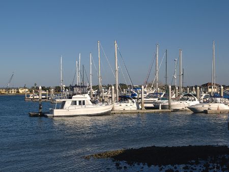 Boats in the waterの写真素材