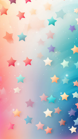 Abstract background with colorful stars. Vector illustration. Eps 10 file.の素材
