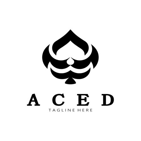 ace logo design for casino poker app games vectorのイラスト素材