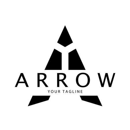 Arrow vector illustration icon Logo Template designのイラスト素材