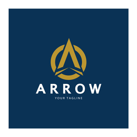 Arrow vector illustration icon Logo Template designのイラスト素材