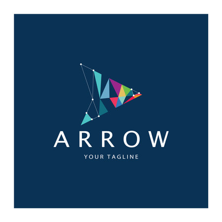 Arrow vector illustration icon Logo Template designのイラスト素材