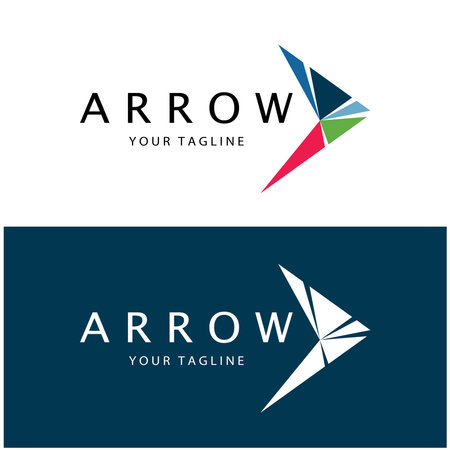 Arrow vector illustration icon Logo Template design