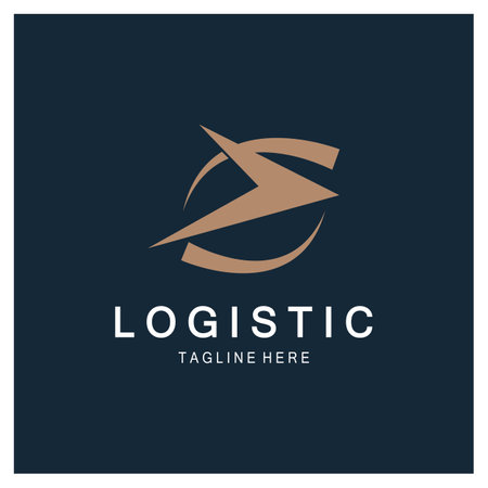 logistics logo icon illustration vector design  distribution symbol  delivery of goods  economy  financeのイラスト素材