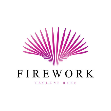 Firework Logo Design vector templateのイラスト素材