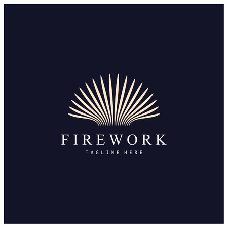 Firework Logo Design vector templateのイラスト素材