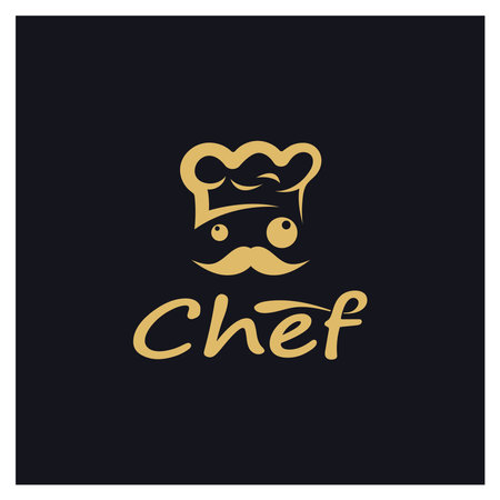 professional logo chef or kitchen chef hat.for business,home cook,and restaurant chef.bakery,vectorのイラスト素材