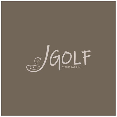 Golf ball logo, Golf design stick logo, logo for professional golf team, golf club, tournament, golf store business, golf course, eventのイラスト素材