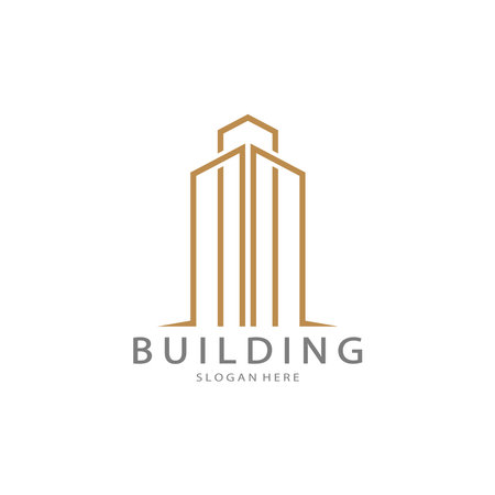 Building logo vector illustration design,Real Estate logo template, Logo symbol iconのイラスト素材