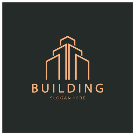 Building logo vector illustration design,Real Estate logo template, Logo symbol iconのイラスト素材