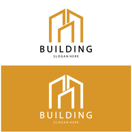 Building logo vector illustration design,Real Estate logo template, Logo symbol iconのイラスト素材
