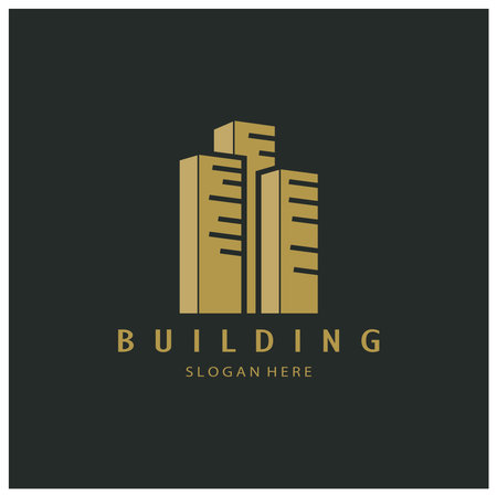 Building logo vector illustration design,Real Estate logo template, Logo symbol iconのイラスト素材