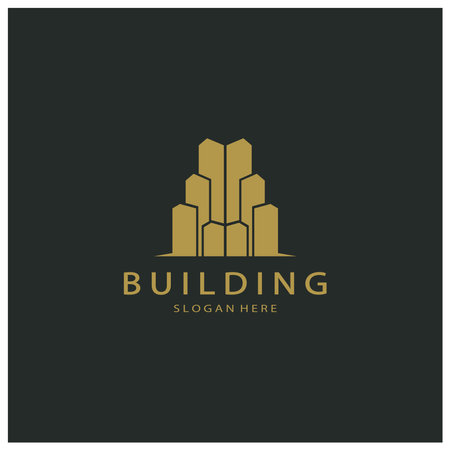 Building logo vector illustration design,Real Estate logo template, Logo symbol iconのイラスト素材