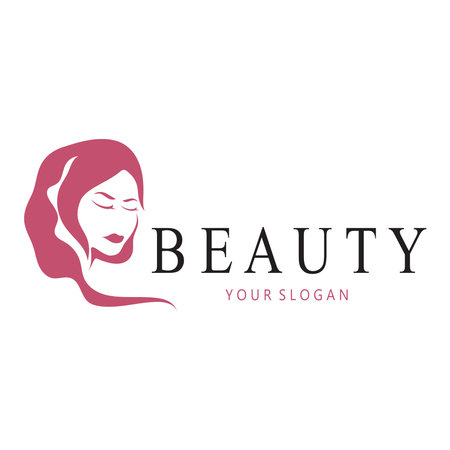 muslimah hijab logo template vector illustration design-vectorのイラスト素材