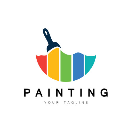 Paint Logo Template vector icon illustration designのイラスト素材
