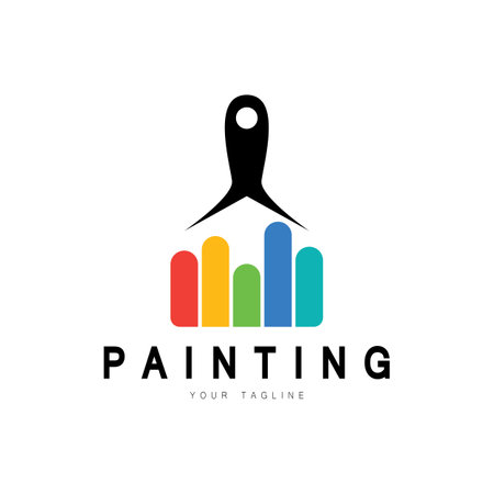 Paint Logo Template vector icon illustration designのイラスト素材