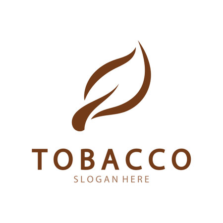 tobacco leaf logo,tobacco field and tobacco cigarette logo .With easy and simple editing.のイラスト素材