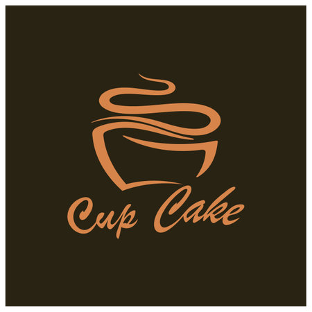 Cupcake Logo design vector illustration template. Cupcake bakery icon.cake store,caker shop ,vectorのイラスト素材
