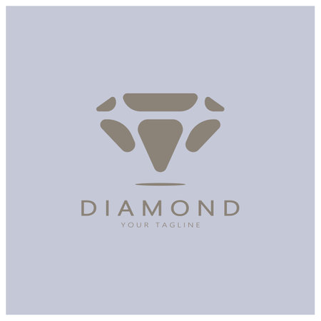 Diamond Logo Template vector icon illustration designのイラスト素材