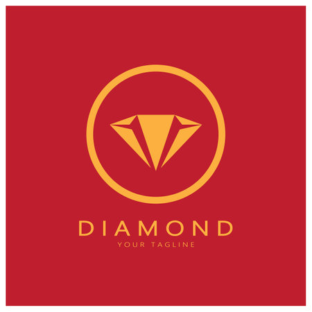 Diamond Logo Template vector icon illustration designのイラスト素材