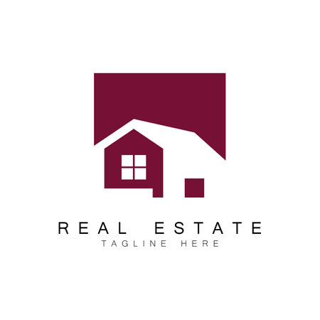 Real Estate Business Logo vector illustration designのイラスト素材