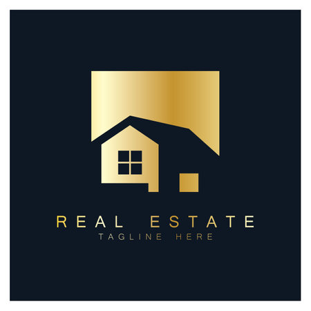 Real Estate Business Logo vector illustration designのイラスト素材