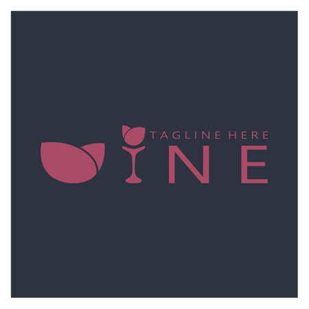 Wine logo design template.vector illustration of icon-vectorのイラスト素材