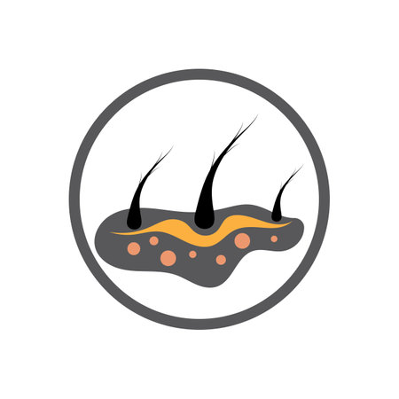 Hair treatment logo hair transplantation logo,removal logo vector image design illustrationのイラスト素材