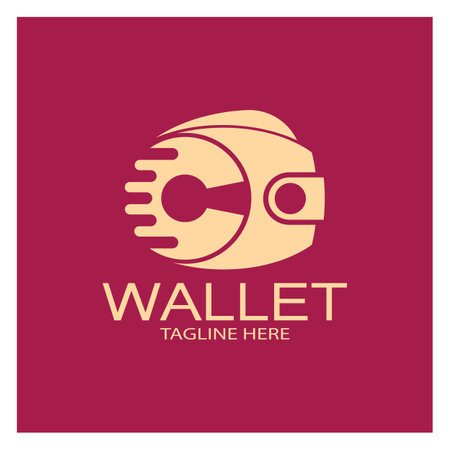 e wallet logo design illustration icon with a simple modern concept, for electronic wallets, digital money storage applications, digital savings, digital money transactions,vectorのイラスト素材