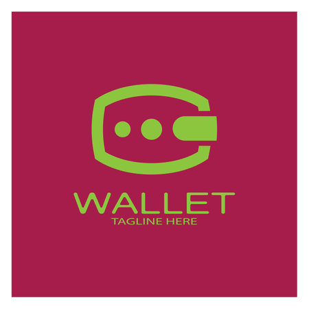 e wallet logo design illustration icon with a simple modern concept, for electronic wallets, digital money storage applications, digital savings, digital money transactions,vectorのイラスト素材