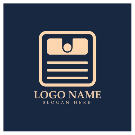 e-wallet logo design icon vectorのイラスト素材