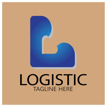 logistics logo icon illustration vector design  distribution symbol  delivery of goods  economy  financeのイラスト素材