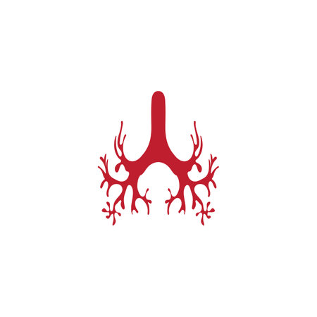 lung health and care logo template,emblem,design concept,creative symbol,icon,vector illustration.のイラスト素材