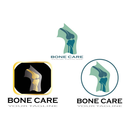 bone care healt logo symbol abstract design vectorのイラスト素材