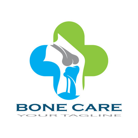bone care healt logo symbol abstract design vectorのイラスト素材