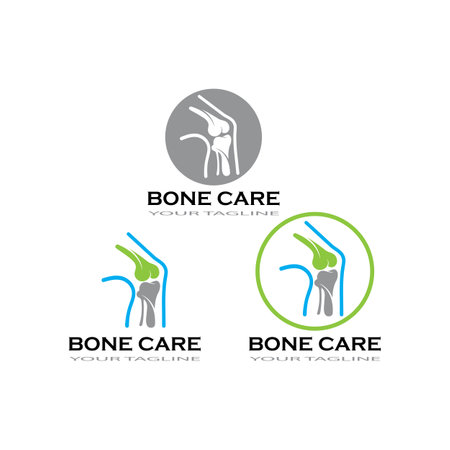 bone care healt logo symbol abstract design vectorのイラスト素材